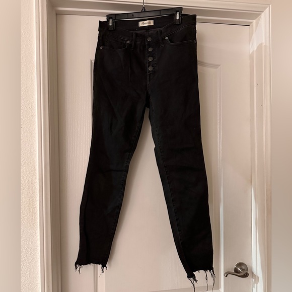 Madewell black high rise skinny jeans size 29 - Picture 1 of 6